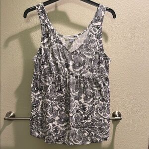 Old Navy Maternity Black and White Tank Top